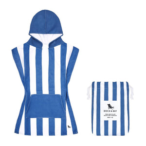 Dock & Bay Kids Poncho - Cabana - Whitsunday Blue: Age 2 to 4