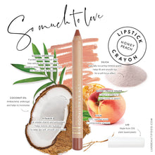 Load image into Gallery viewer, Eco-luxe Lipstick Crayon in Honey Peach