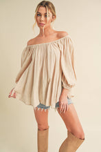 Load image into Gallery viewer, Nately Off Shoulder Tunic Dress