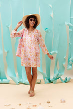 Load image into Gallery viewer, GEMMA PINK Pintuck Beach Cover Up, Recycled Cotton