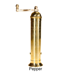 The Original 'Brass Mill' 9" Pepper Grinder