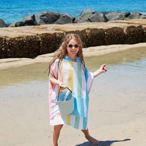 Dock & Bay Kids Poncho - Cabana - Unicorn Waves: Age 2 to 4