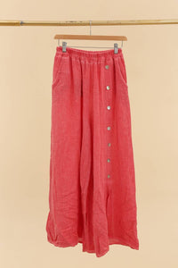 Wide Leg Linen Bottom Pant
