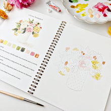 Load image into Gallery viewer, Bouquets watercolor workbook