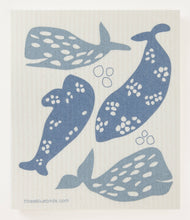 Load image into Gallery viewer, Whales Swedish Dishcloth