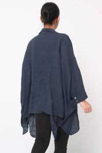 100% linen tunic REF. 11645: Taupe