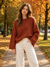Load image into Gallery viewer, Flirty Back Tie Knit Sweater