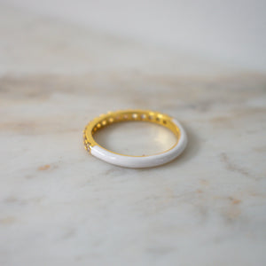 Zoe Half Enamel Ring