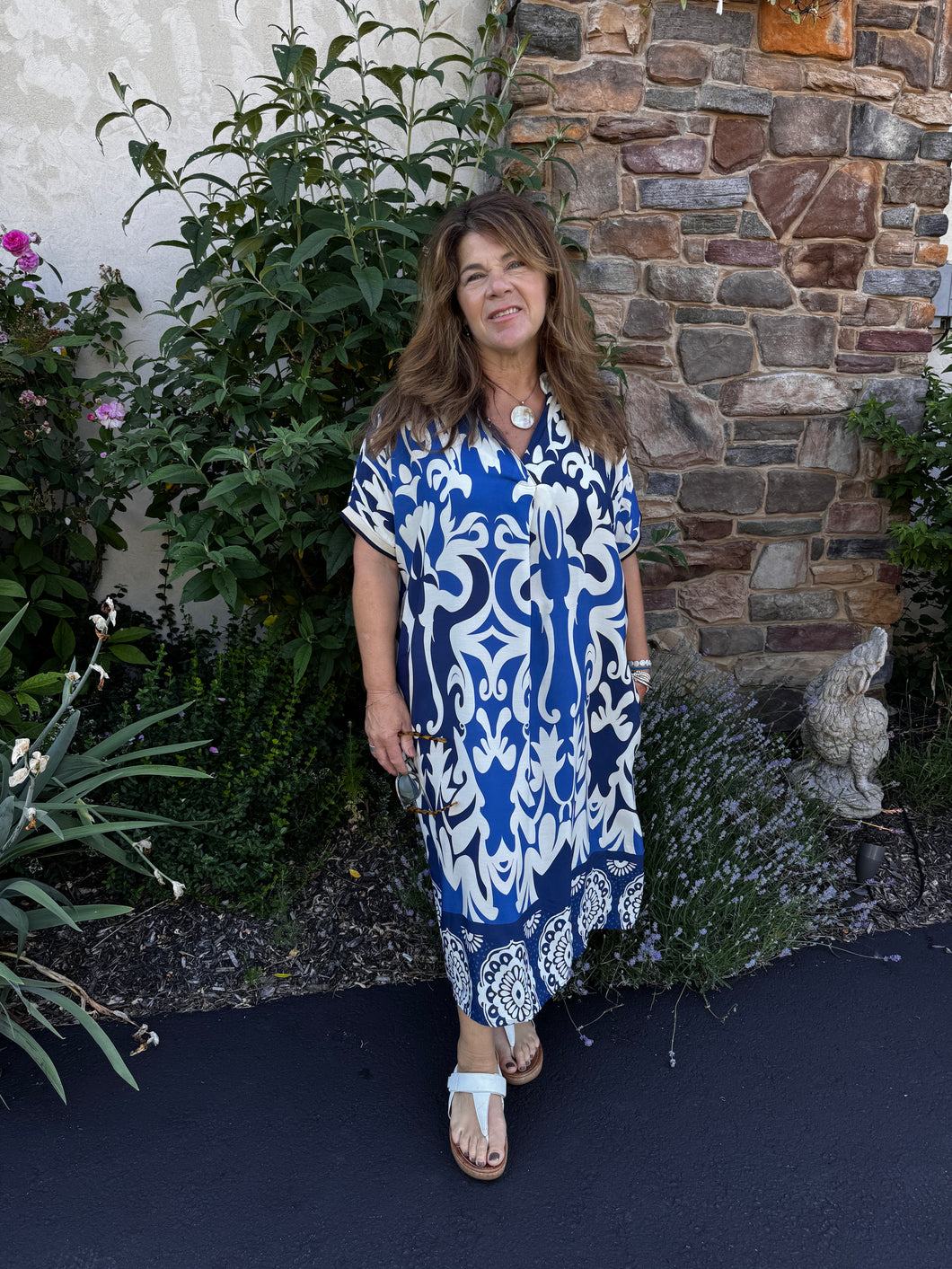 Printed Midi Dress