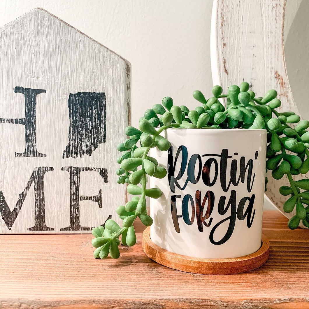 Rootin’ for Ya Plant Pot