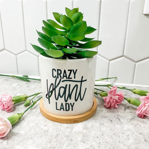 Crazy Plant Lady Plant Pot