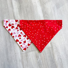 Load image into Gallery viewer, Valentines Reversible Over-the-Collar Bandana