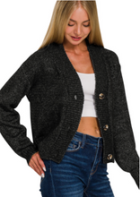 Load image into Gallery viewer, Trio Button Sweater Cardigan