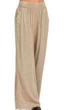 Load image into Gallery viewer, Elastic Waist Linen Pants