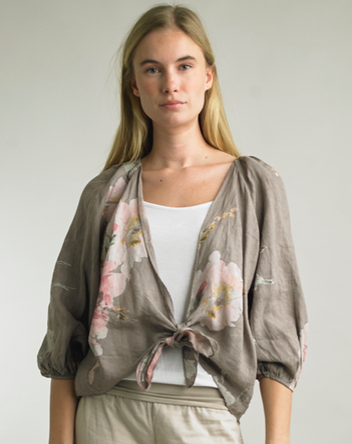 Floral Linen Jacket