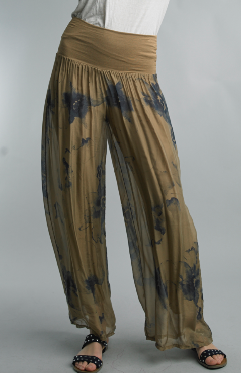 Silk Printed Pants