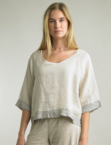 Sailor Stripe Linen Top