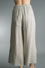 Load image into Gallery viewer, Taupe Easy Crop Linen Pant