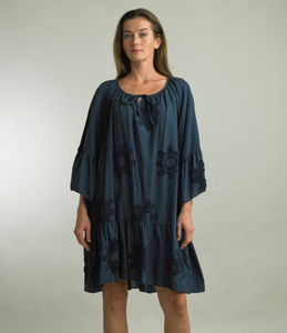 Navy Floral Dress