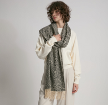 Load image into Gallery viewer, Zebra Print Woven Scarf