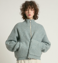 Load image into Gallery viewer, Bomber Zip Cardigan