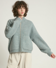 Load image into Gallery viewer, Bomber Zip Cardigan