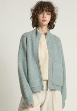 Load image into Gallery viewer, Bomber Zip Cardigan