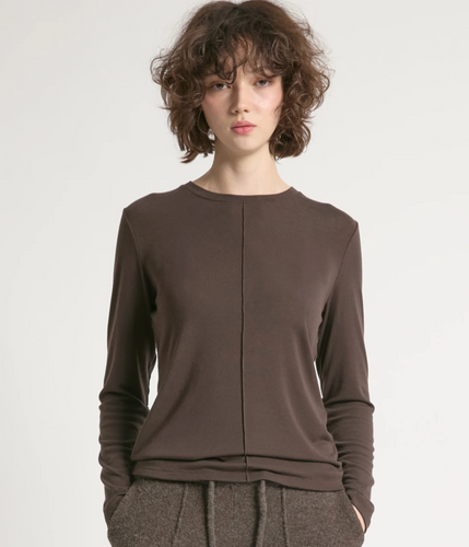 Ultra Stretch Tencel Front Seam Top