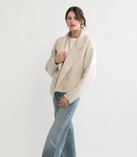 Load image into Gallery viewer, Flap Collar Crop Cardigan