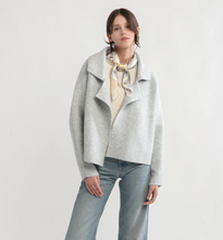 Load image into Gallery viewer, Flap Collar Crop Cardigan