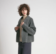 Load image into Gallery viewer, Flap Collar Crop Cardigan