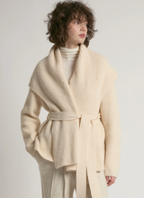 Load image into Gallery viewer, Shawl Collar Belt Cardigan
