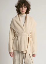 Load image into Gallery viewer, Shawl Collar Belt Cardigan