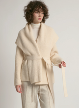 Load image into Gallery viewer, Shawl Collar Belt Cardigan