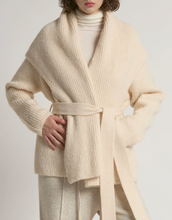 Load image into Gallery viewer, Shawl Collar Belt Cardigan