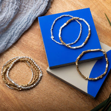 Load image into Gallery viewer, Mini Metal Stacking Bracelet - Gold/Silver