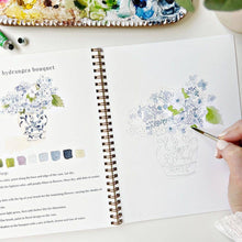 Load image into Gallery viewer, Bouquets watercolor workbook