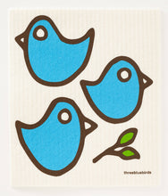 Load image into Gallery viewer, Three Bluebirds Swedish Dishcloths