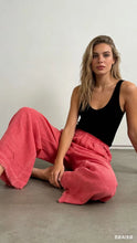 Load image into Gallery viewer, Raw Hem Linen Pants
