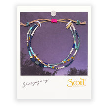 Load image into Gallery viewer, Mixed Media Bracelet - Truth/Lapis/Gold