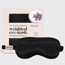 Load image into Gallery viewer, The Lavender Weighted Satin Eye Mask