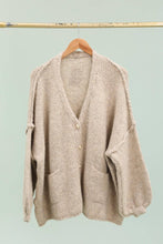 Load image into Gallery viewer, Slouchy Cardigan Camel PLUS