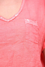 Load image into Gallery viewer, Sequin Edged Linen Blouse