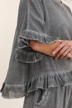 Load image into Gallery viewer, Ruffle Linen Blouse