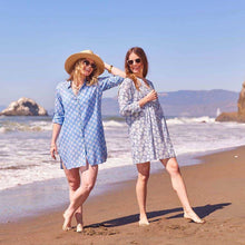Load image into Gallery viewer, CORAL GARDEN Pintuck Beach Coverup: XL