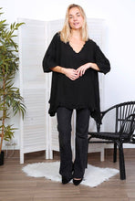Load image into Gallery viewer, Ruffled Linen Tunic