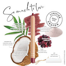 Load image into Gallery viewer, Eco-luxe Lipstick Crayon in Berry Bite