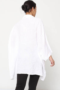 100% Linen Shirt REF. 2858: Duck Green