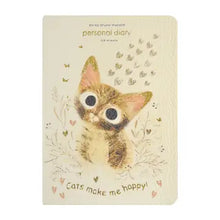 Load image into Gallery viewer, A6 Vegan Leather  Daily Planner Planner - Kitten
