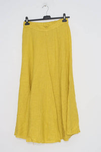 100% Linen Skirt REF.8304: Beige